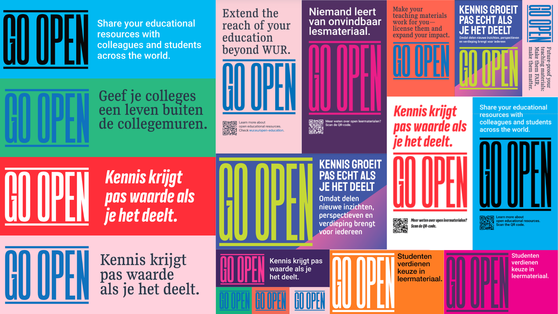 Go Open in Verschillende Huisstijlen